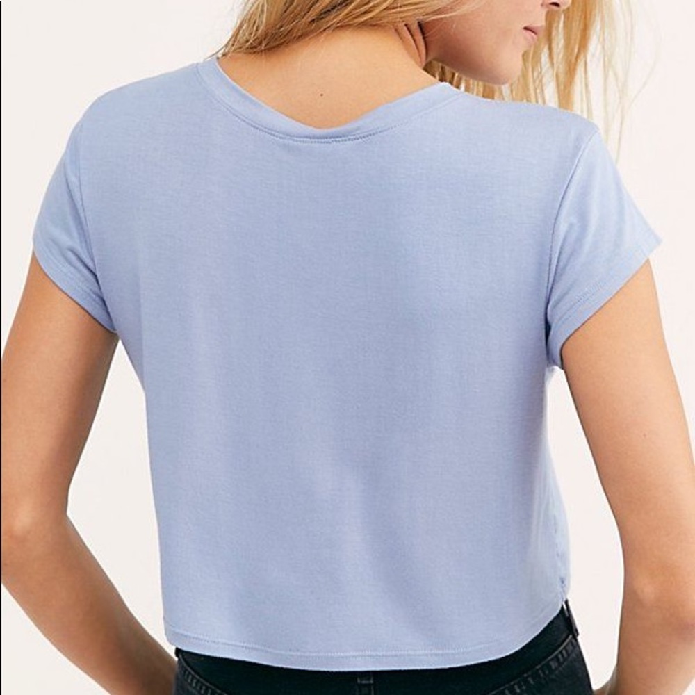 Free people baby bamboo crop tee